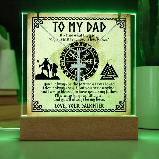 To My Dad - Be The First Man Necklace