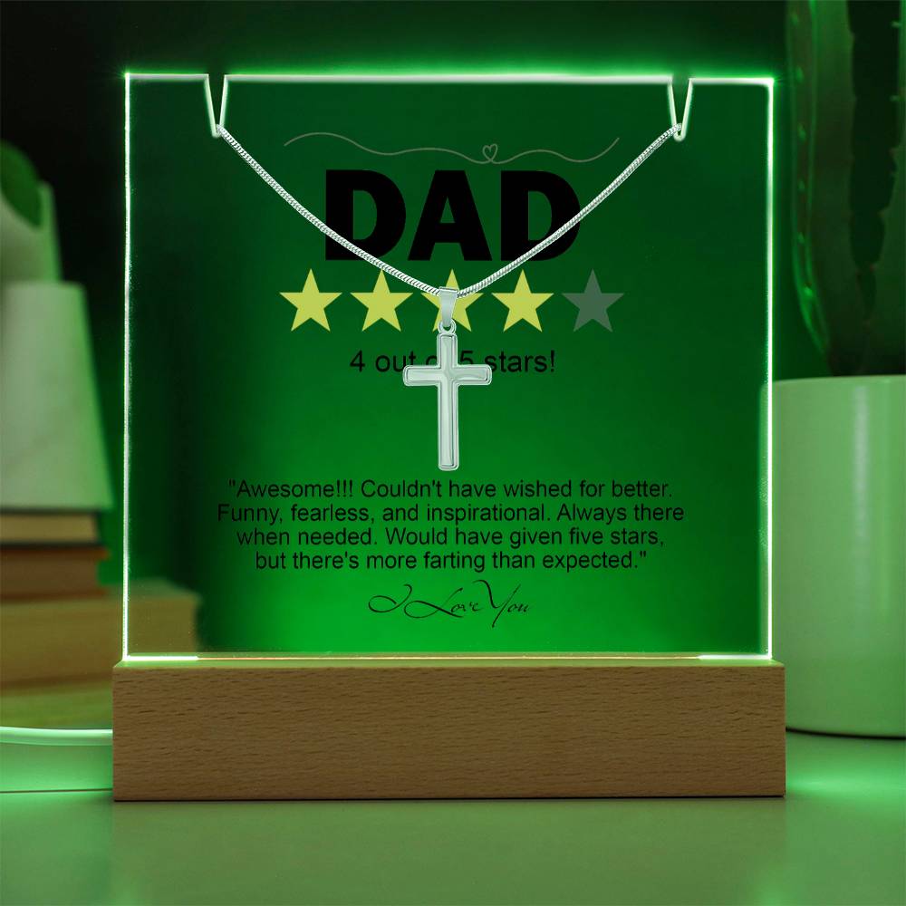 To My Dad - Awesome Dad Necklace