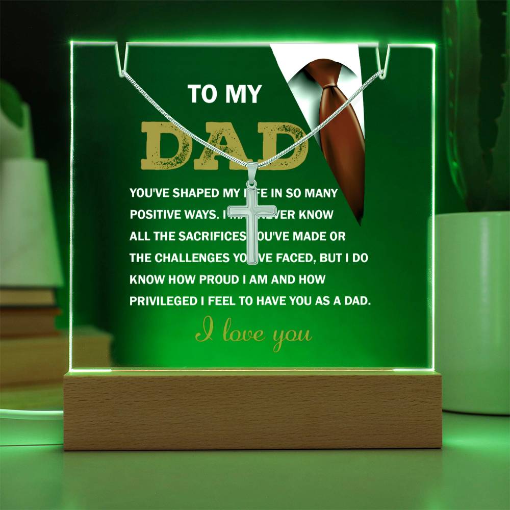 To My Dad - You've Shaped My Life - Necklace