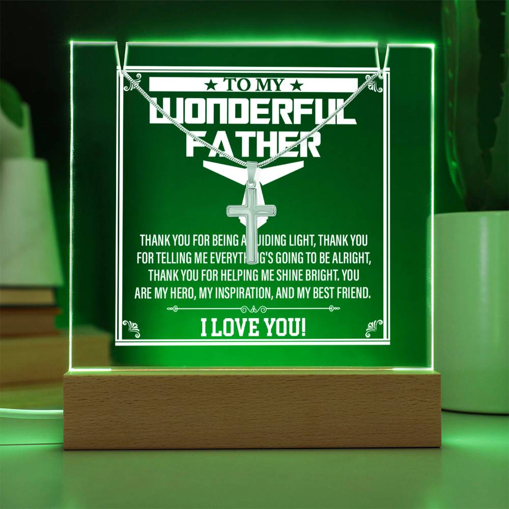 To My Dad - A Guiding Light Necklace