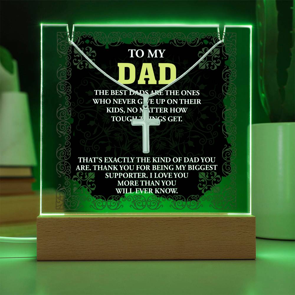 To My Dad - The Best Dad Necklace
