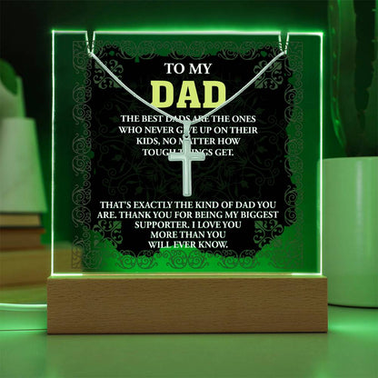 To My Dad - The Best Dad Necklace