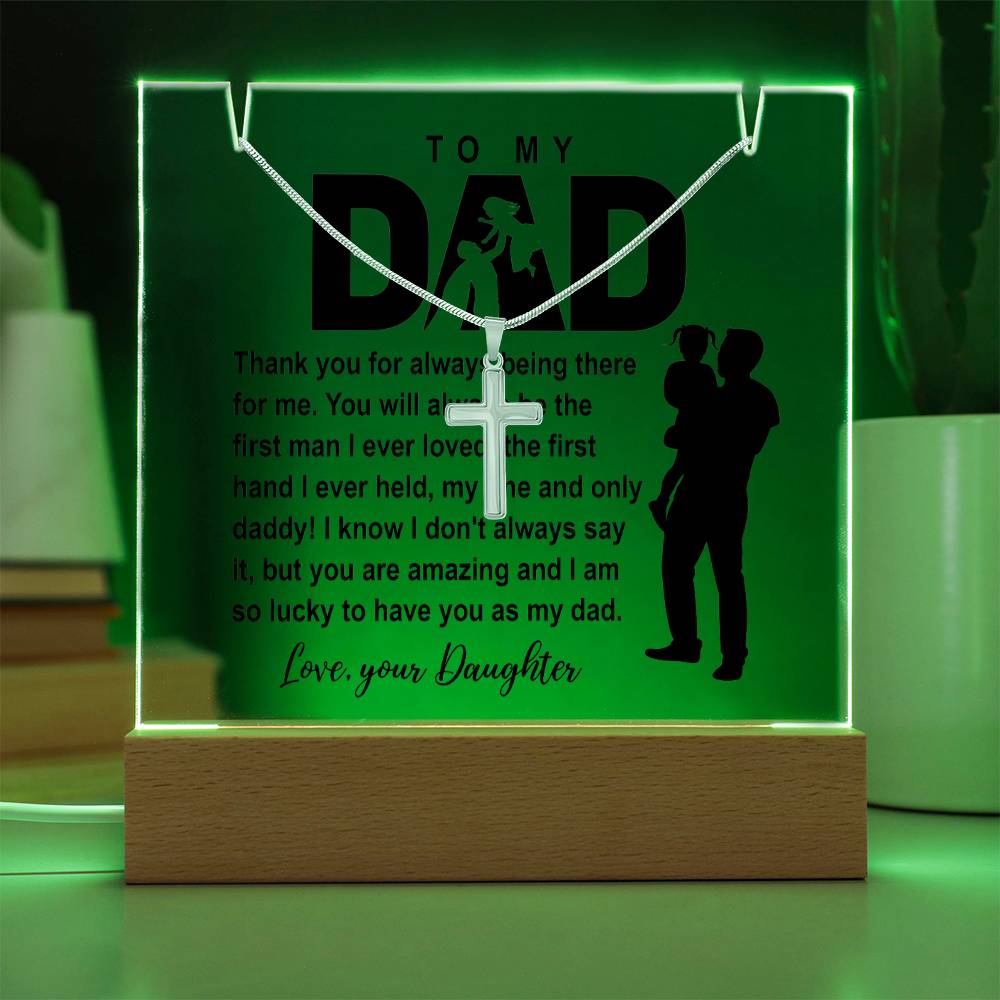 To My Dad - I am So Lucky - Necklace