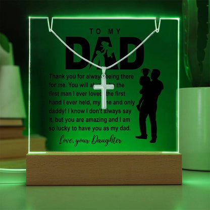 To My Dad - I am So Lucky - Necklace