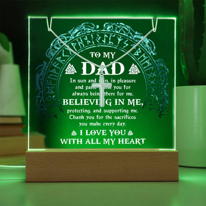 To My Dad - Believing In Me - Necklace