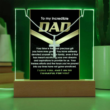 To My Dad - Your Time Has the Most Necklace