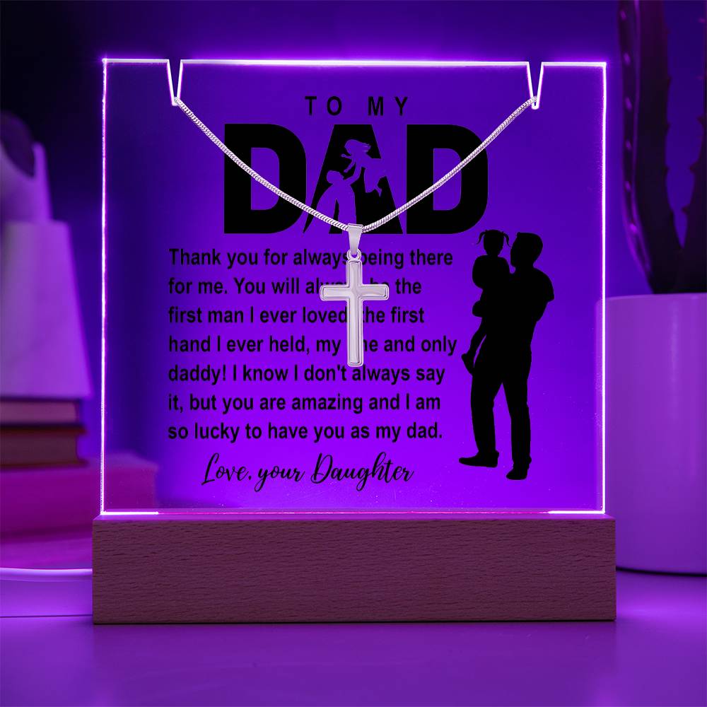 To My Dad - I am So Lucky - Necklace