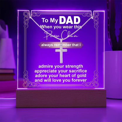 To My Dad - Promise Chain - Necklace