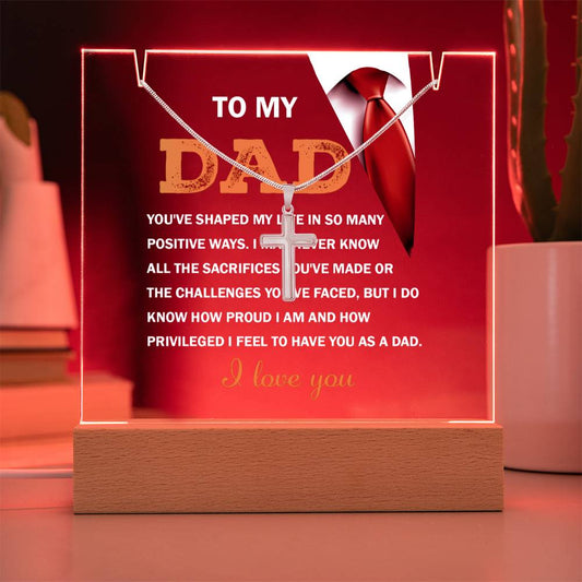 To My Dad - You've Shaped My Life - Necklace