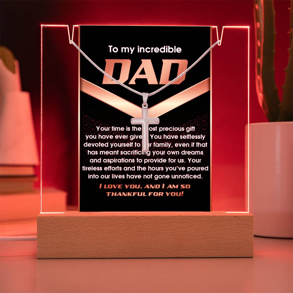 To My Dad - Your Time Has the Most Necklace
