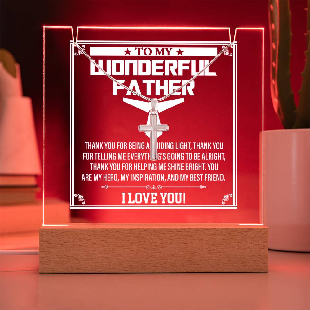 To My Dad - A Guiding Light Necklace