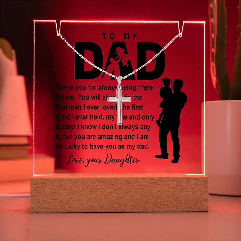 To My Dad - I am So Lucky - Necklace