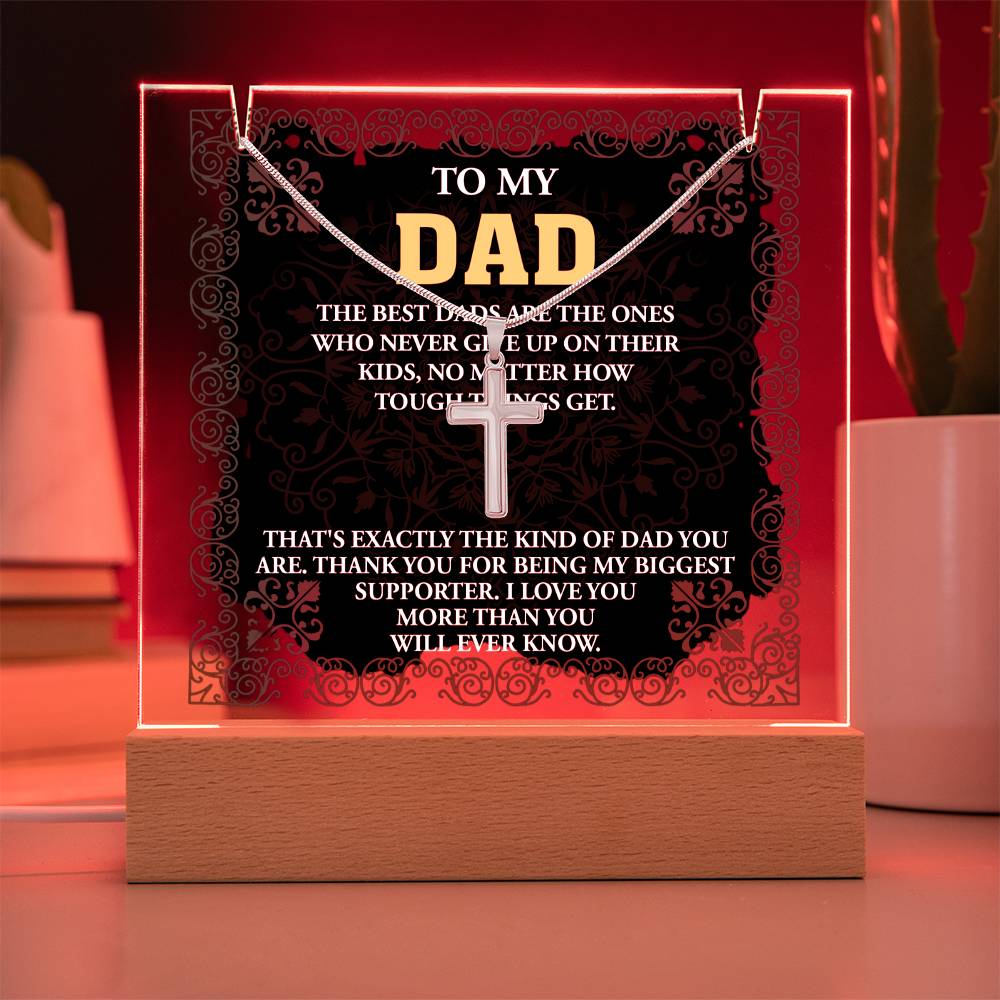 To My Dad - The Best Dad Necklace
