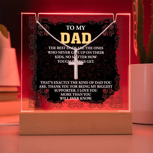 To My Dad - The Best Dad Necklace
