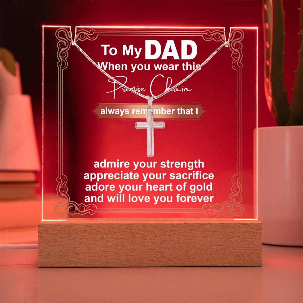 To My Dad - Promise Chain - Necklace