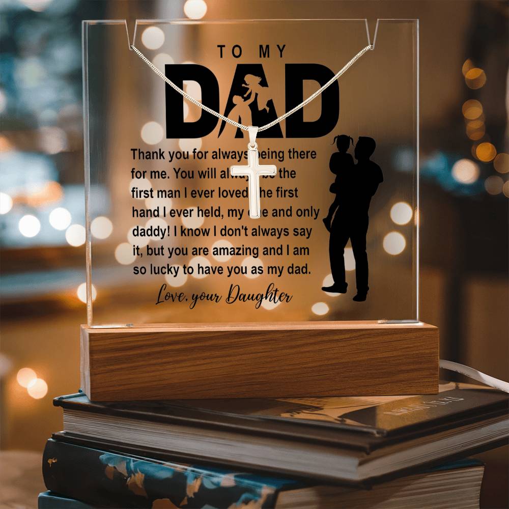 To My Dad - I am So Lucky - Necklace