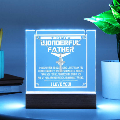 To My Dad - A Guiding Light Necklace