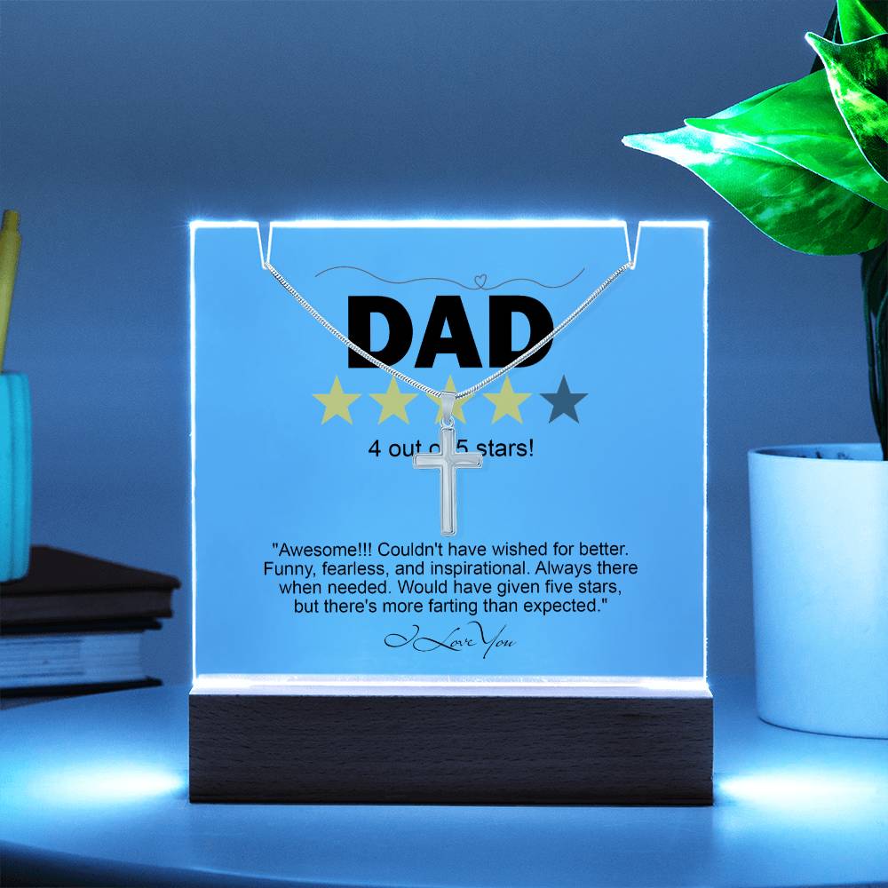 To My Dad - Awesome Dad Necklace