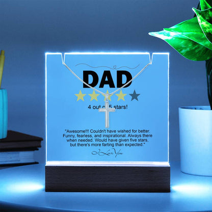 To My Dad - Awesome Dad Necklace