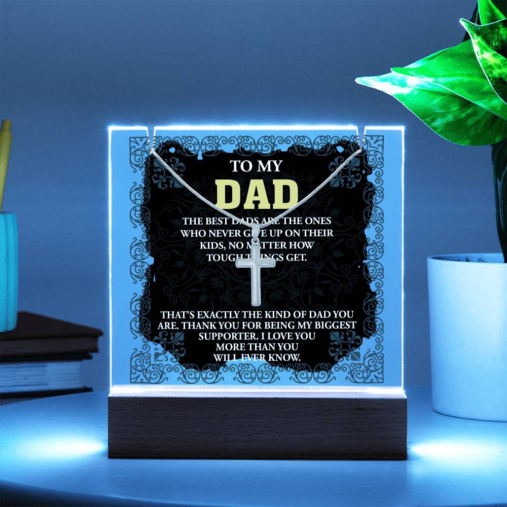 To My Dad - The Best Dad Necklace