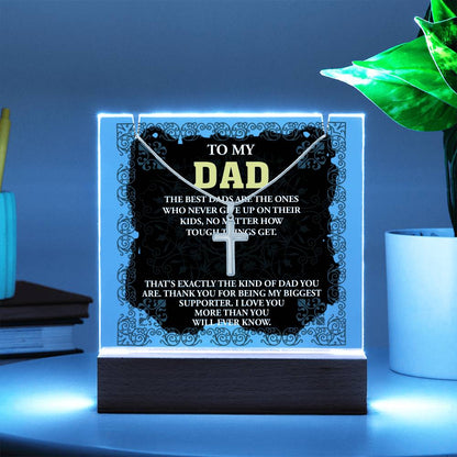 To My Dad - The Best Dad Necklace