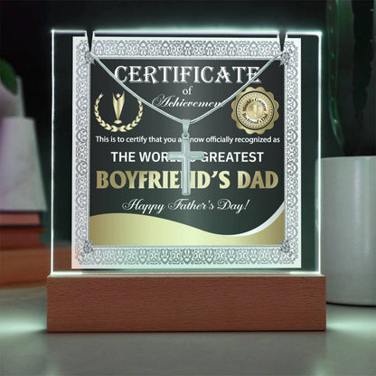 To My Boyfriend's Dad - Certificate of Achievement