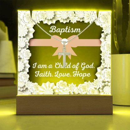 JGF Baptism of the Holy Spirit Necklace For Baby Girl