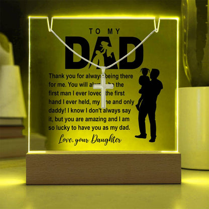 To My Dad - I am So Lucky - Necklace