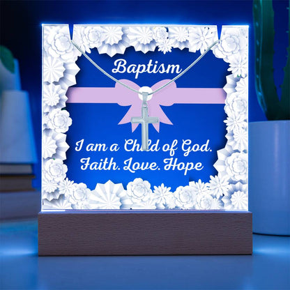 JGF Baptism of the Holy Spirit Necklace For Baby Girl