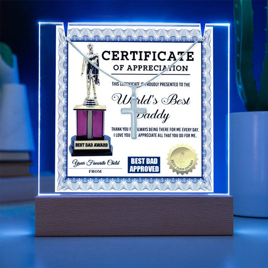 To My Daddy - Certificate of Appreciation