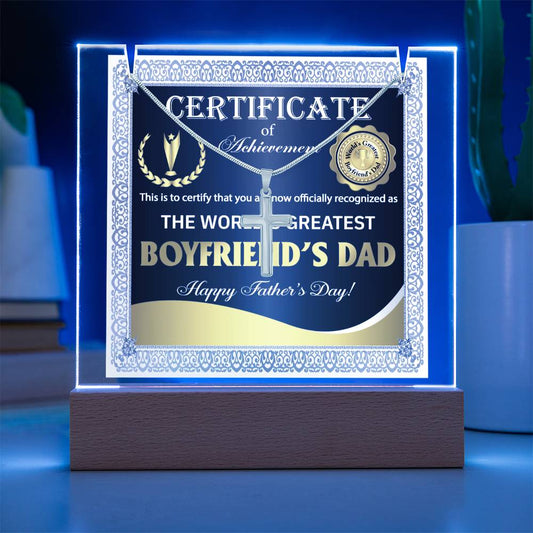To My Boyfriend's Dad - Certificate of Achievement