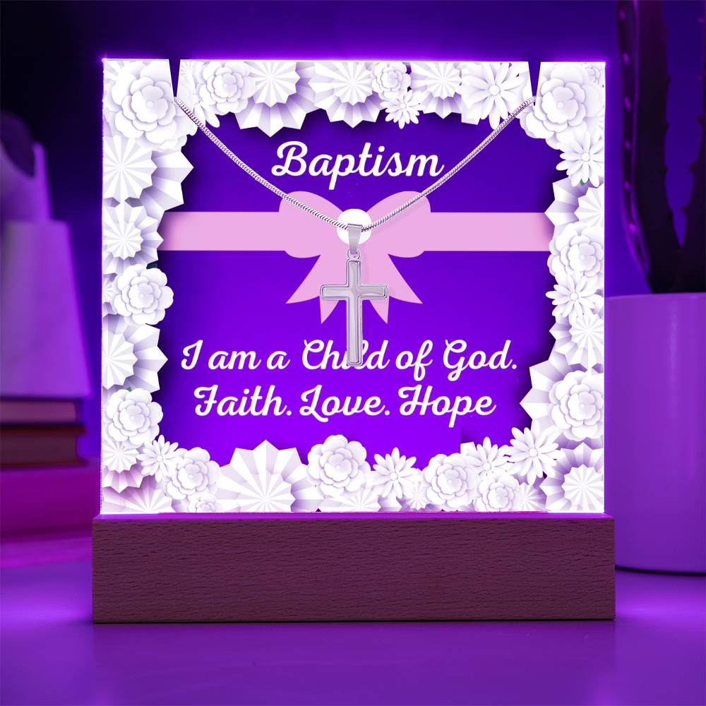 JGF Baptism of the Holy Spirit Necklace For Baby Girl
