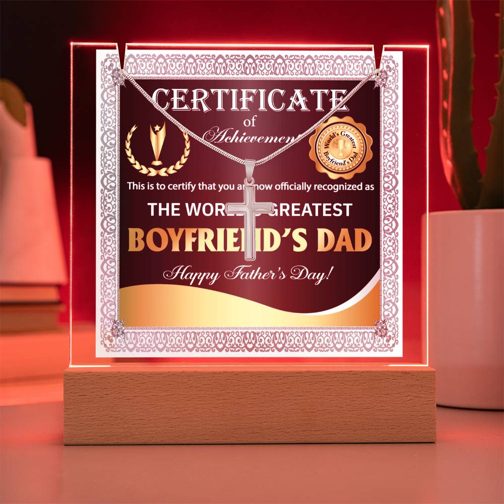 To My Boyfriend's Dad - Certificate of Achievement