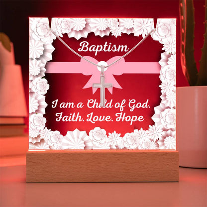 JGF Baptism of the Holy Spirit Necklace For Baby Girl