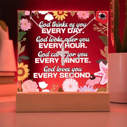 JGF Jewelry Gifts For Family Silver Cross Necklace For Teen Girls