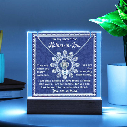 To Mother-In-Law - Blessed To Have A Family