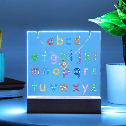 JGF Jewelry Gifts for Family ABC Small Letters