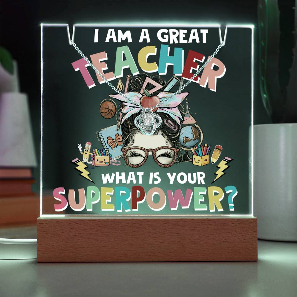 JGF Jewelry Gifts For Family Cute Decoration Gifts For Teachers Desk Women Gift Necklace