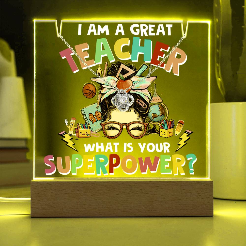 JGF Jewelry Gifts For Family Cute Decoration Gifts For Teachers Desk Women Gift Necklace