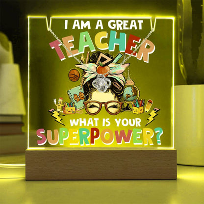 JGF Jewelry Gifts For Family Cute Decoration Gifts For Teachers Desk Women Gift Necklace