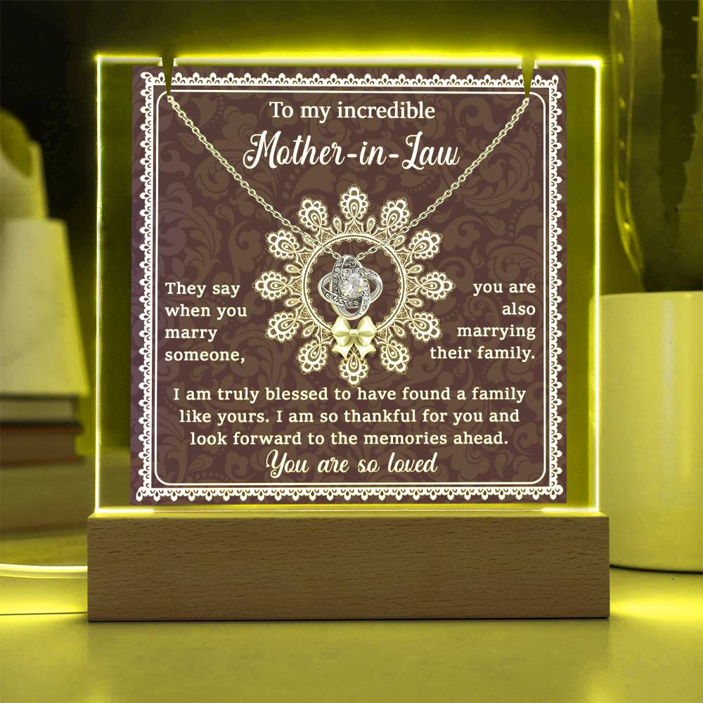 To Mother-In-Law - Blessed To Have A Family