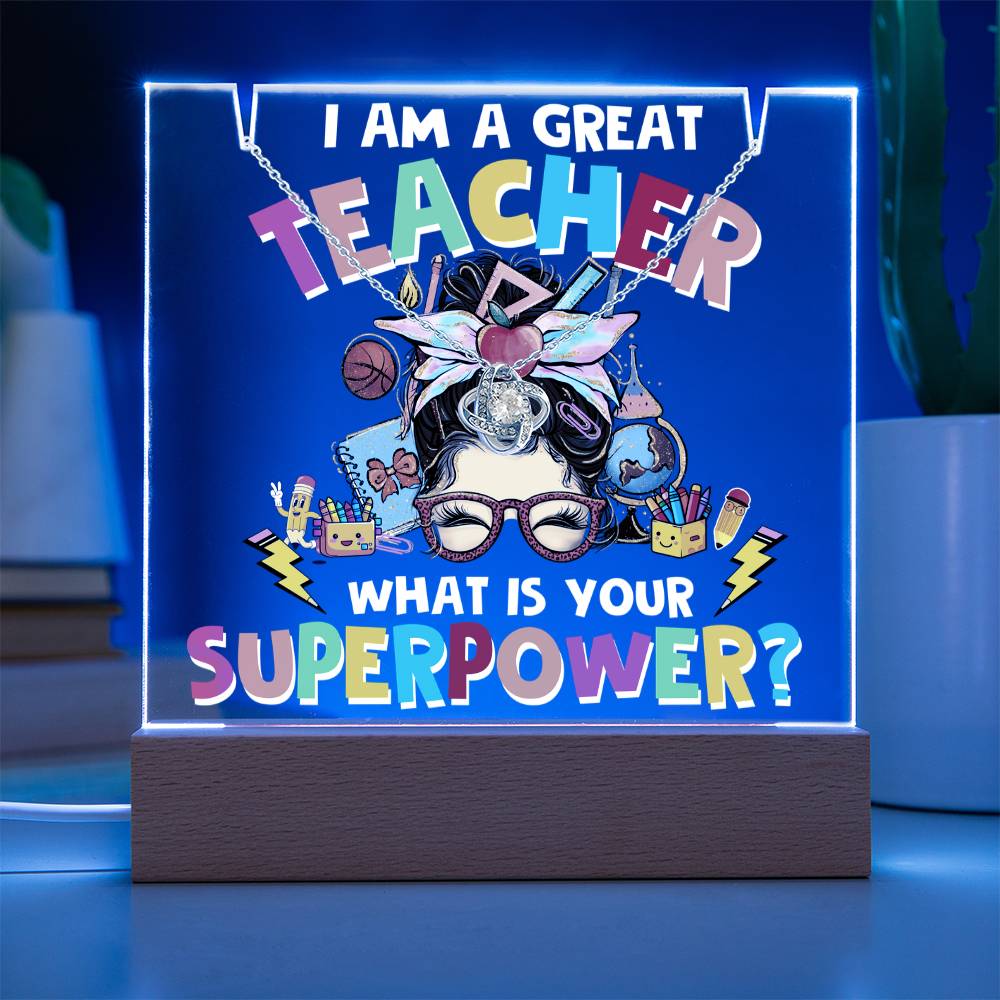 JGF Jewelry Gifts For Family Cute Decoration Gifts For Teachers Desk Women Gift Necklace