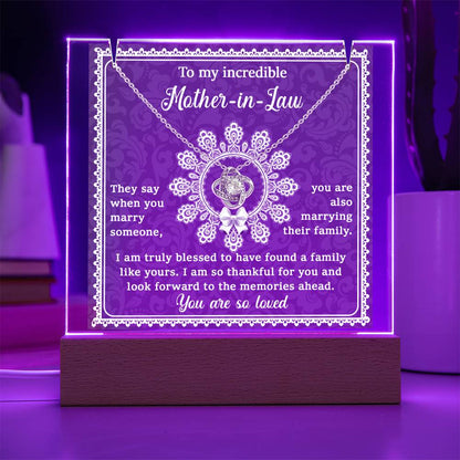 To Mother-In-Law - Blessed To Have A Family