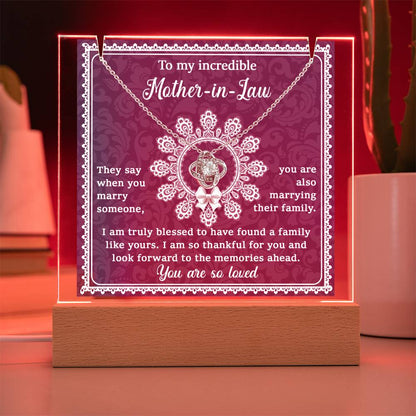 To Mother-In-Law - Blessed To Have A Family