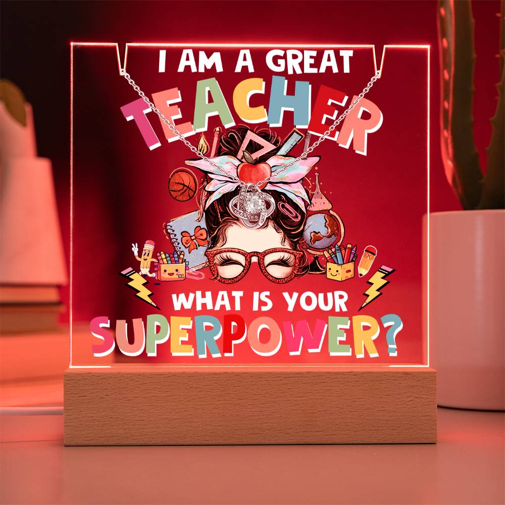 JGF Jewelry Gifts For Family Cute Decoration Gifts For Teachers Desk Women Gift Necklace