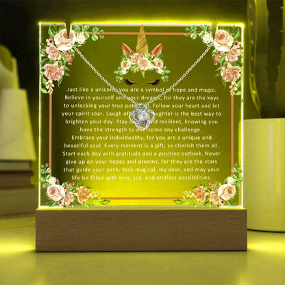 JGF Unicorn Cute Necklace for Teen Girls 10-12 Birthday Plaque Decorations