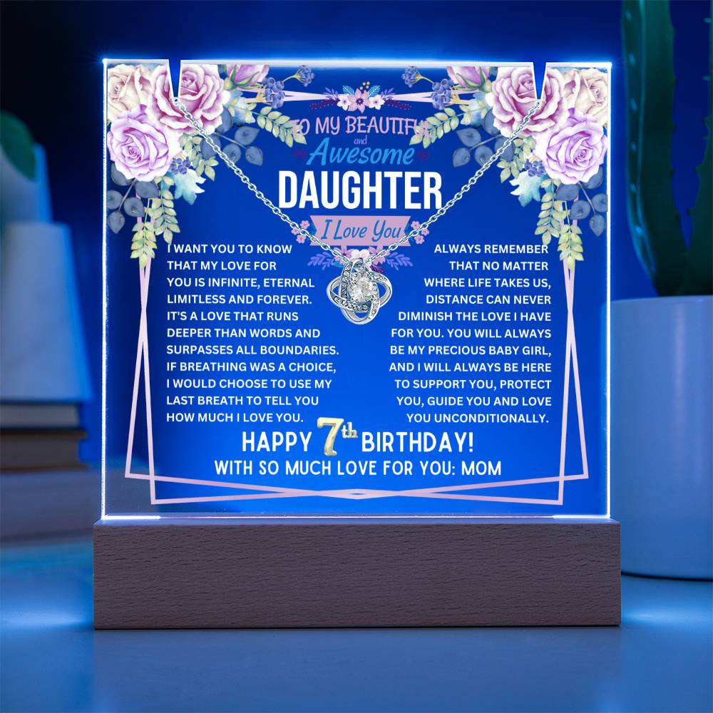 JGF Jewelry Gifts For Family Necklace For 7 Year Old Girl Birthday Jewelry Gift