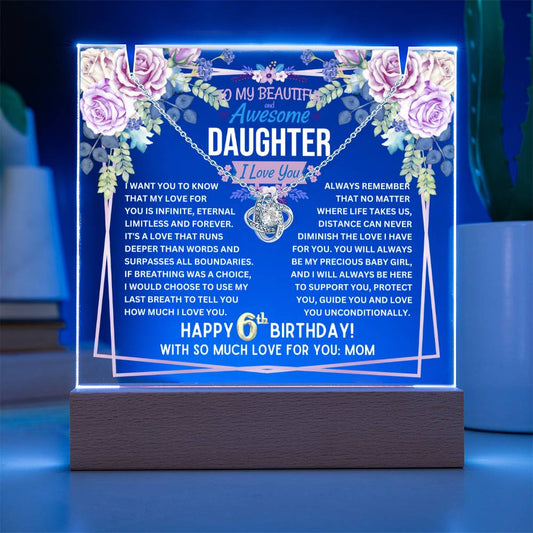 JGF Jewelry Gifts For Family Silver Necklace For 6 Year Old Girl Birthday Daughter Jewelry Gift