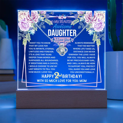 JGF Jewelry Gifts For Family Necklace For 2 Year Old Girl Birthday Toddler Baby Jewelry Gift