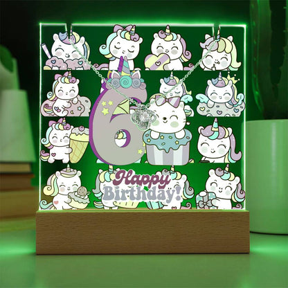 JGF Jewelry Gifts For Family Unicorn Bedroom Decor For Girls 6 Year Old Birthday Gift Ideas Necklace and Plaque for Decorations